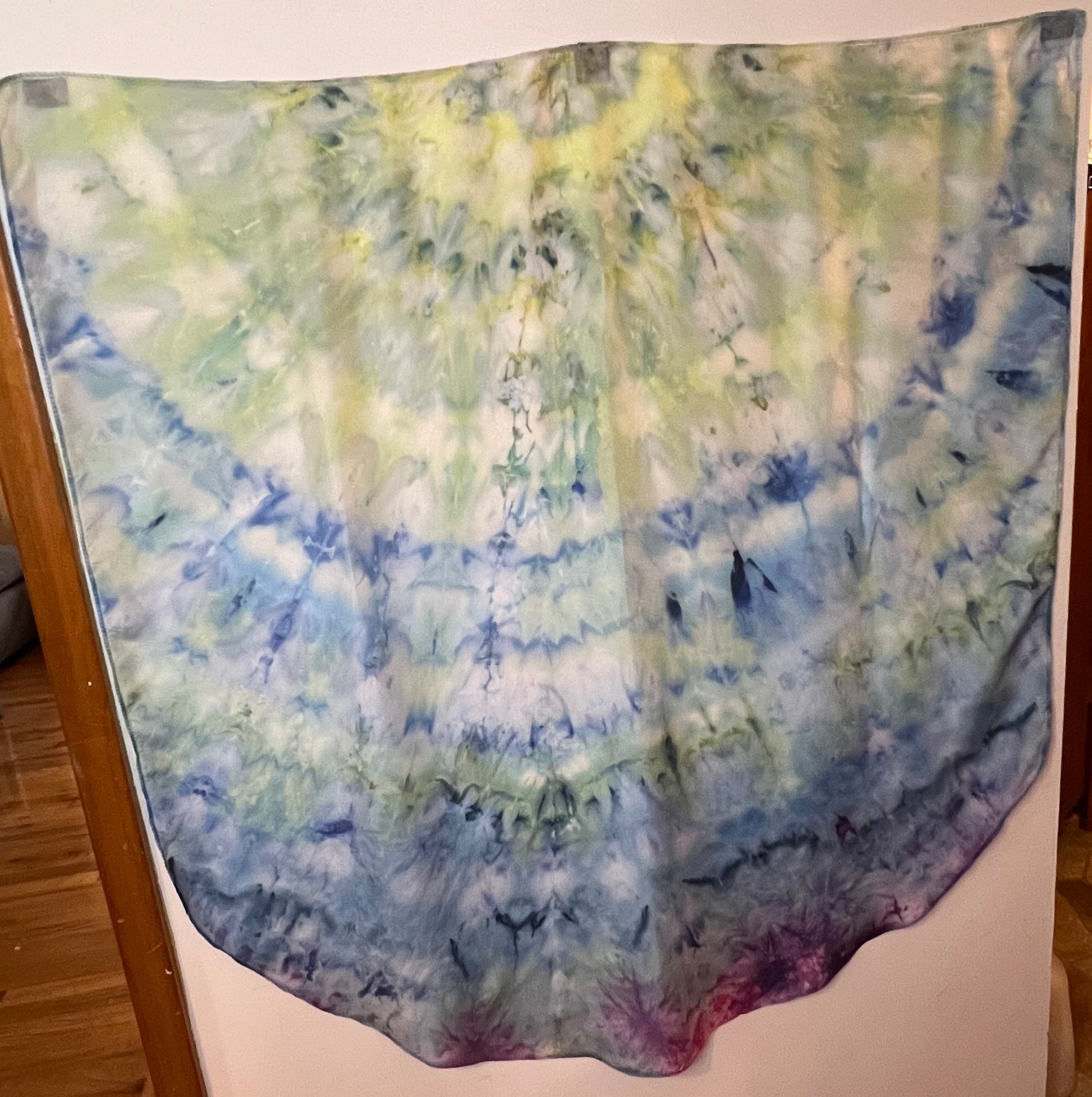 Hand Tie Dye Silk Worship Flags - Anointed Accents 